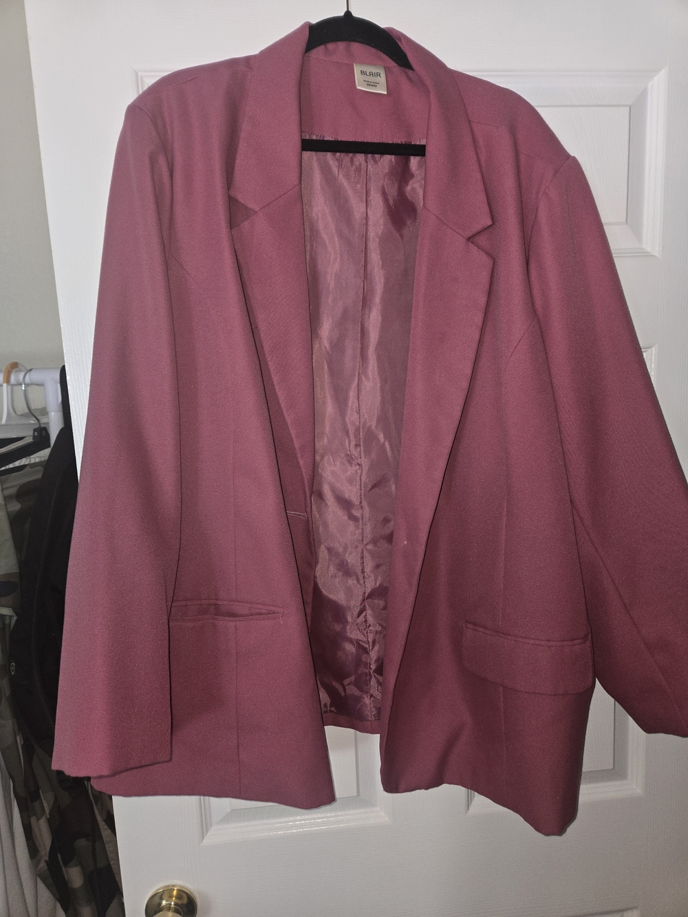 Blair Women's Rose-Mauve Open-Front Blazer